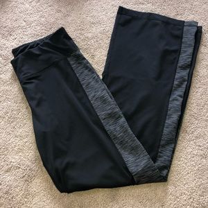 Black wide leg exercise pants *MULTIPLE SIZES*